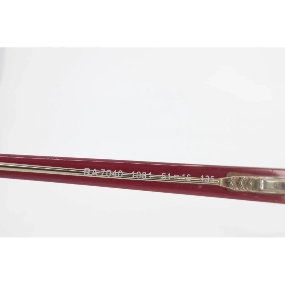 Ralph Lauren RA7040 1081 Burgundy Red Rectangular Eyeglasses Frames 51-16-135
